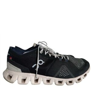 On Women’s Cloud X, Black Running Shoes, Size 8